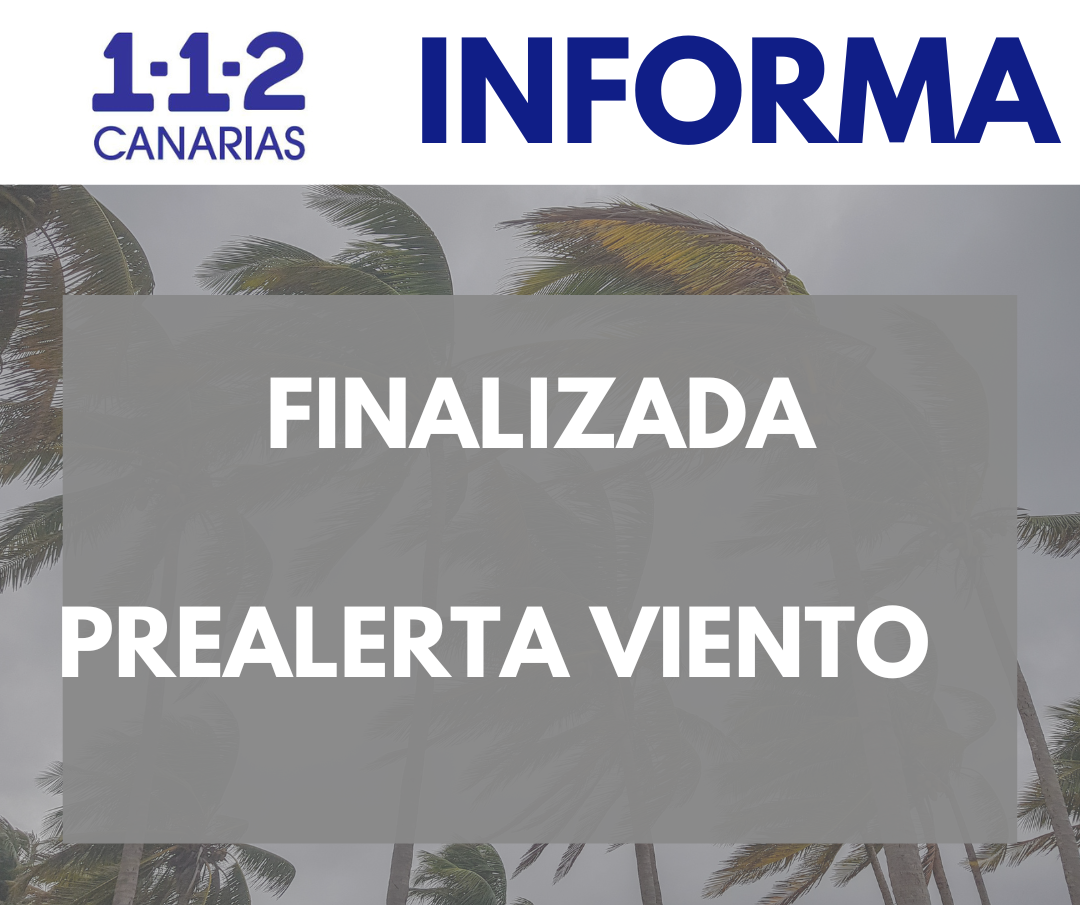 Finalización prealerta por viento 22 de noviembre del 2023