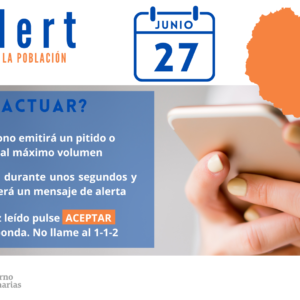 27 Junio. Prueba Es-Alert La Gomera