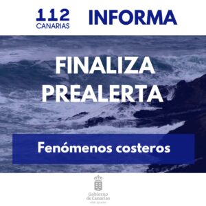 Finalización prealerta fenómenos costeros
