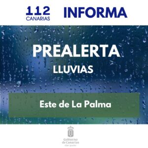 PEFMA Prealerta lluvias Este de La Palma