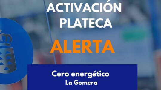 PLATECA Alerta cero energético La Gomera