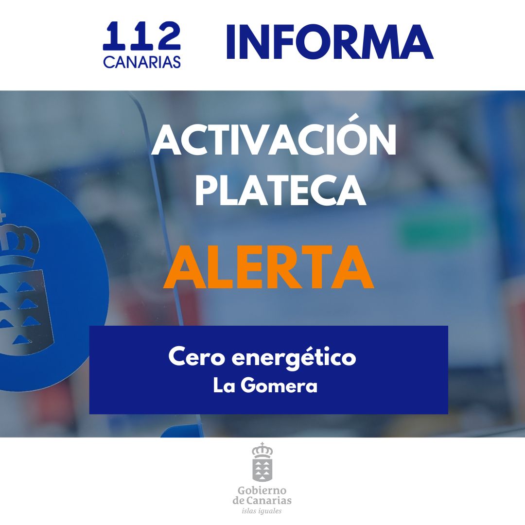 PLATECA Alerta cero energético La Gomera
