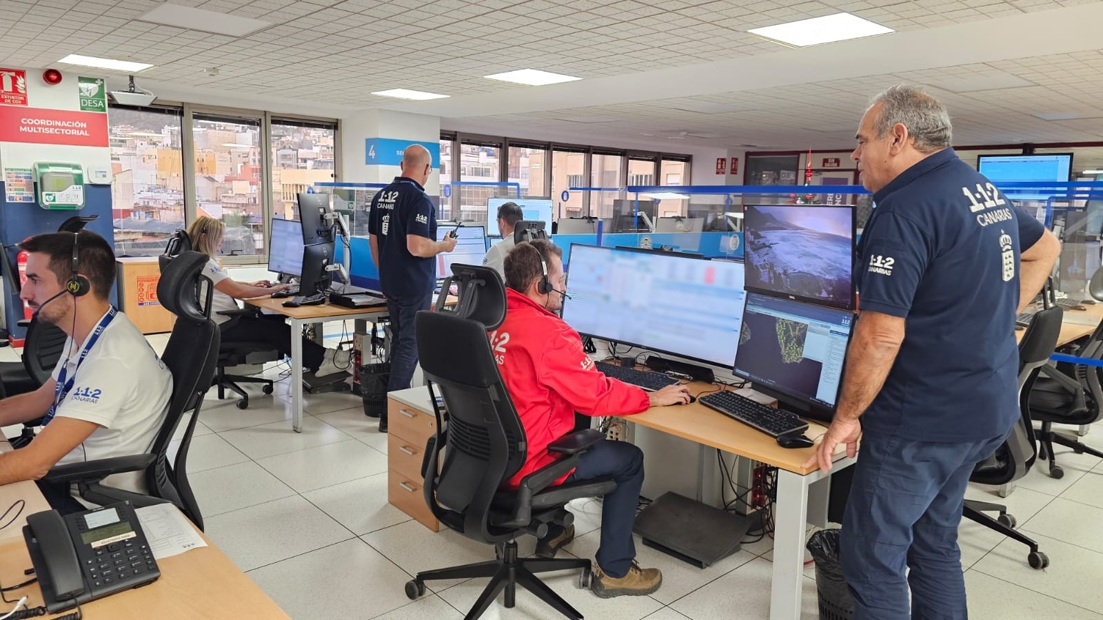 Centro Coordinador de Emergencias y Seguridad (Cecoes) 112 Sala Operativa Tenerife