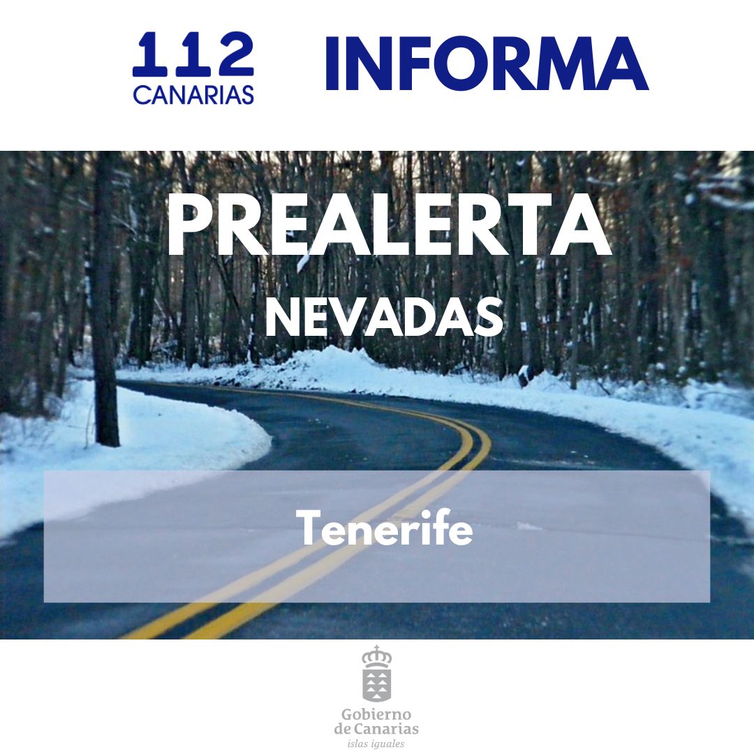 Prealerta nevadas Tenerife
