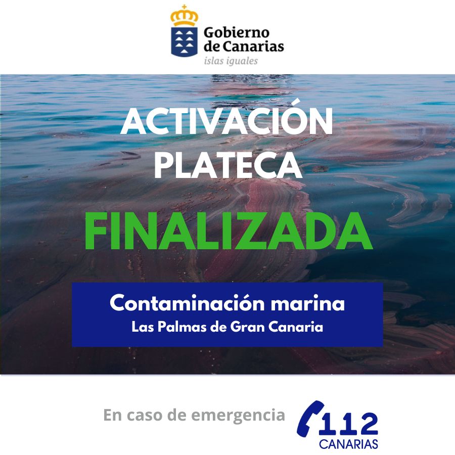 Final Prealerta Plateca contaminación marina Las Palmas de Gran Canaria
