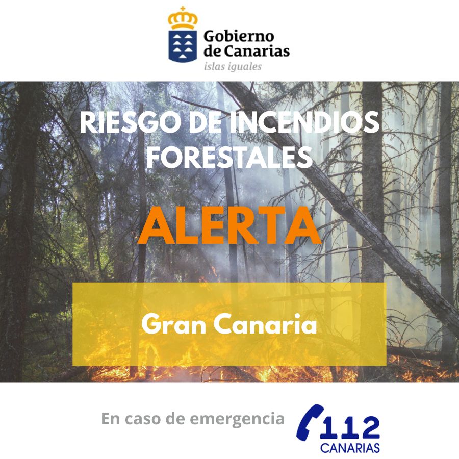 Alerta incendios forestales Gran Canaria