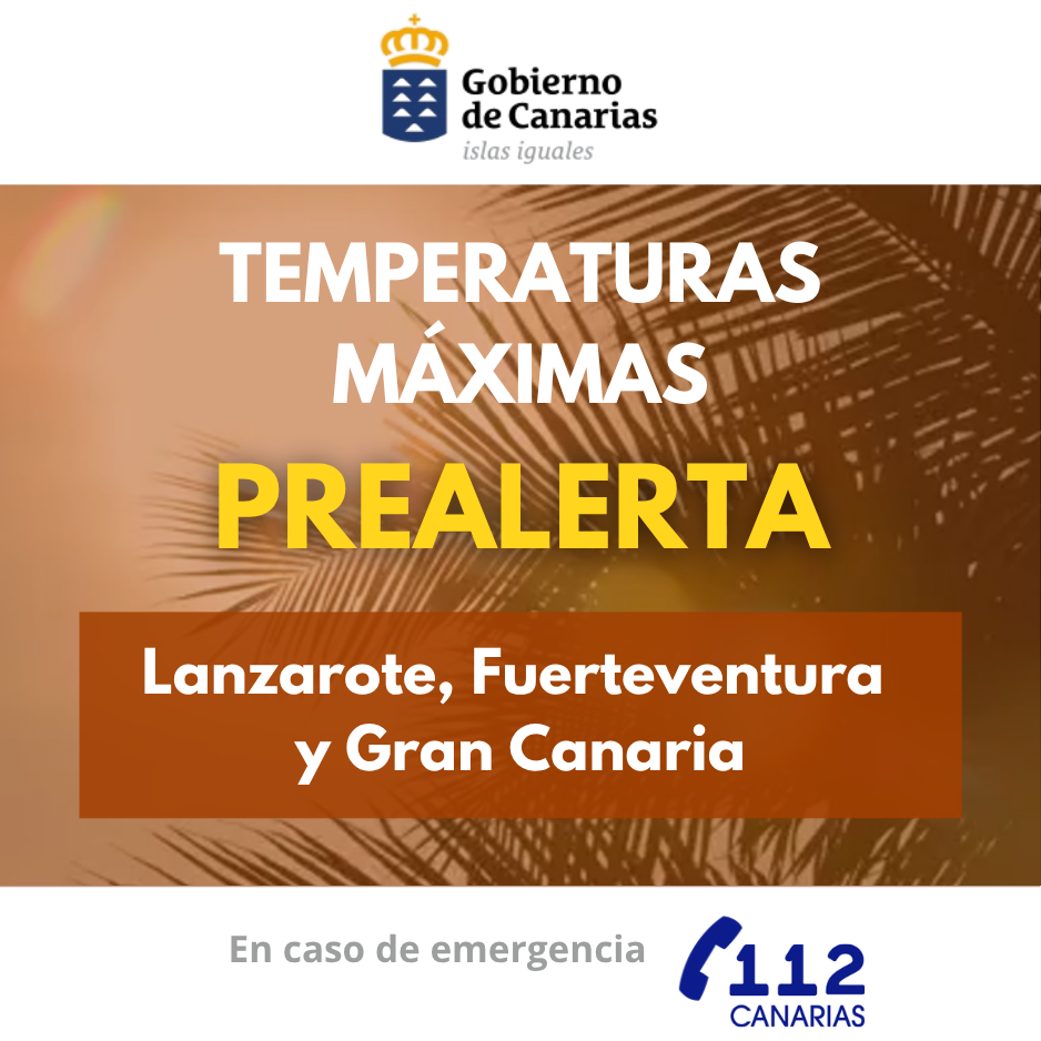 Temperaturas Máximas Gran Canaria, Fuerteventura y Lanzarote