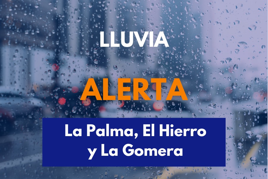 Alerta por lluvia en La Palma, El Hierro y La Gomera